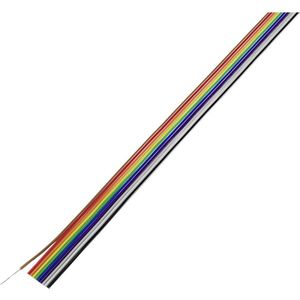 TRU COMPONENTS TC-7638572 Datakabel Rastermaat: 1.27 mm 20 x 0.125 mm² Meerdere kleuren 10 m