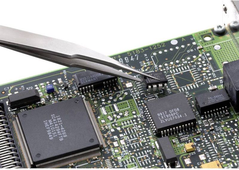 TOOLCRAFT TO-5861043 Precisiepincet 1 Stuks 5a SA Spit - Zeer Slan - Extra Fij - Sikkelspit