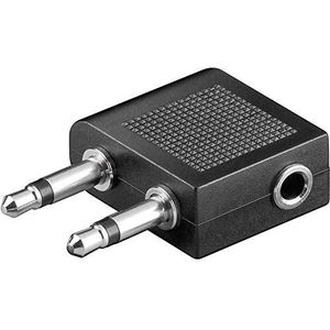 Speaka Professional SP-7869752 Y-audio-adapter (2 x 3,5 mm jack en 1 x 3,5 mm jackplug) zwart