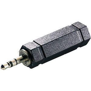 SpeaKa Professional SP-7869824 Jackplug Audio Adapter [1x Jackplug male 3,5 mm - 1x Jackplug female 6,3 mm] Zwart
