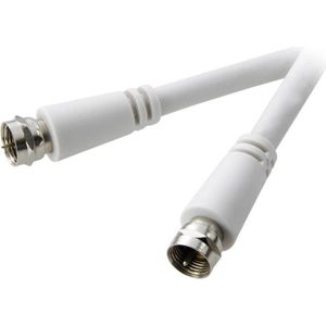 SpeaKa - SAT Kabel - Wit - 5 m - Hoogafgeschermd - 90 dB