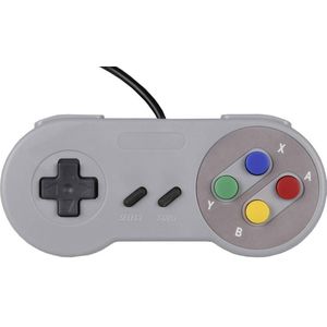 Joy-it Gamepad SNES Design Gamepad Raspberry Pi, Universeel Grijs
