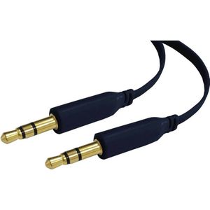 SpeaKa Professional Jackplug Audio Aansluitkabel Super Flat [1x Jackplug male 3,5 mm - 1x Jackplug male 3,5 mm] 0.50 m
