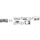 SpeaKa Professional SP-7870196 Cinch Audio Aansluitkabel [2x Cinch-stekker - 2x Cinch-stekker] 5.00 m Zwart