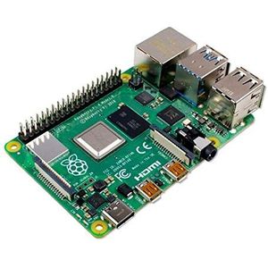 Raspberry Pi 4 Model B; 4 GB, ARM-Cortex-A72 4 x, 1,50 GHz, 4 GB RAM, WLAN ac, Bluetooth 5, LAN, 4 x USB, 2 x Micro-HDMI