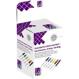 TRU COMPONENTS Assortiment laboratoriumconnectoren Stekker, recht Stift-Ø: 4 mm Zwart, Rood, Blauw, Geel, Groen 10 onderdelen