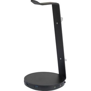 Renkforce - RF-4284834 - Headsethouder - Zwart - Aluminium - 3x USB 3.0