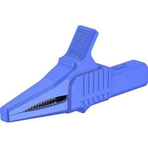 Stäubli XKK-1001 Veiligheids-krokodilklem CAT II Blauw