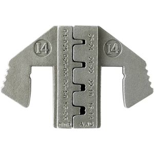 TOOLCRAFT PLE-0I4 Krimp-onderdelen Platte stekkers Krimpbereik: 0.1 tot 2.5 mm² Geschikt voor merk: TOOLCRAFT PZ-500