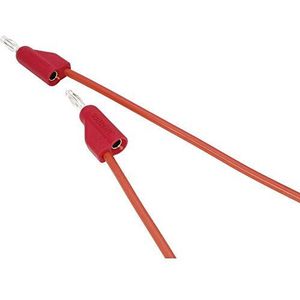 Voltcraft - MSB-100 Messleitung 4 mm-Stecker 4 mm-Stecker 1.00 m Rot 1 St.