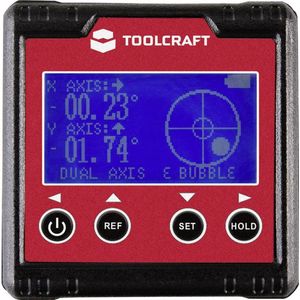 TOOLCRAFT TO-6547356 Digitale hoekmeter 360 °