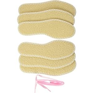 Bama Fresh Sun Color Kids Barefoot Inlegzolen voor een Comfortabel Zomers Barefoot Gevoel 3 Paar Unisex Beige + Gratis 1 Satijnen Veters (twv €5,95) - 30