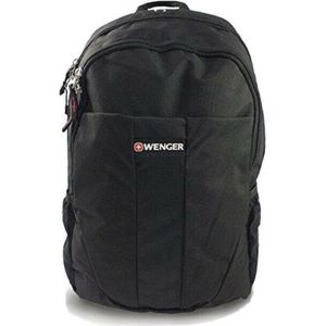 Wenger Backpack Rugzak 24l voor school werk of je laptop - kleur zwart- waterbestendig