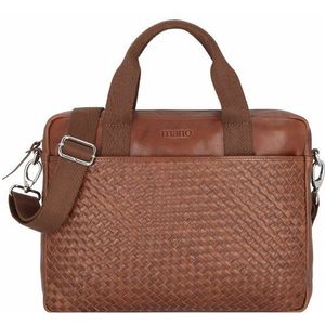 mano Don Luca Leren Aktetas 37 cm cognac