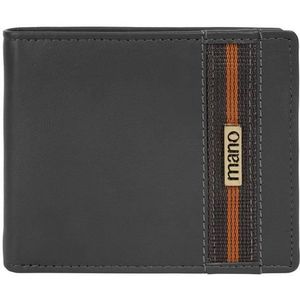 mano Don Leonardo RFID Leren Portemonnee 11,5 cm grau