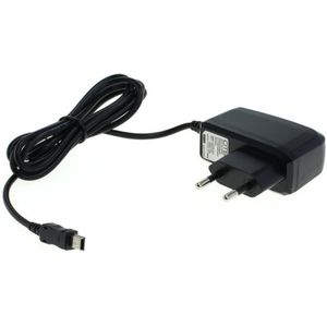 Voedingsadapter - Mini USB-B - 5V - 1A - 5W - 1,1 meter - Zwart