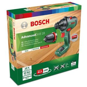 Bosch Groen Advanced Drill 18 Accu Schroefboormachine | 2 standen | 18V | Excl. accu's en lader | In doos - 06039B5009