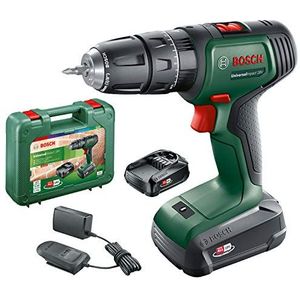 Bosch Home and Garden accuklopboorschroevendraaier UniversalImpact 18 V (1 accu, 18 Volt System, in koffer)