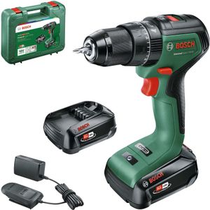Bosch UniversalImpact 18V-60 - Accuklopboorschroevendraaier - Met 2x 18 V Li-Ion accu (2,0 Ah) en 1-uurslader