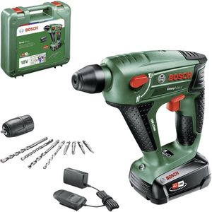 Bosch Home and Garden Uneo Maxx -Accu-boorhamer 18 V 2.0 Ah Li-ion Incl. accu, Incl. lader, Incl. koffer