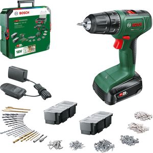 Bosch EasyDrill 18V Accu Schroefboormachine Inclusief 1x 18V ( Ah) Accu Lader 241 delige accessoire set