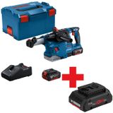 Bosch Blauw GBH 18V-22 Accu Boorhamer + Stofafzuiging GDE 18V-12 | 2 x 4,0 Ah accu | In L-Boxx - 0611924003