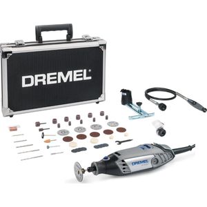 Dremel Limited Edition 3000VF (3000-3/45) - Inclusief 45 accessoires, Flexibele as, Lijn- en Cirkelgeleider, Comfort Guard beschermkap en luxueuze aluminium opbergkoffer