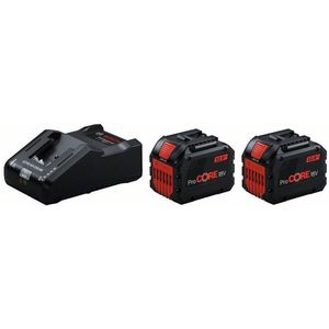 Bosch - 1600A02T5W - Accu Starterset - 18V - Inclusief 2x 12,0Ah Accu's en GAL 18V Lader