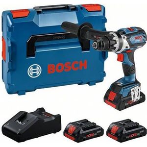 Bosch Professional 18V System accuschroefboormachine GSR 18V-110 C (max. koppel: 110 Nm, max. schroefdiameter: 12 mm, incl 3 x 4,0 Ah ProCORE-accu, oplader GAL 18V-40, in L-BOXX)