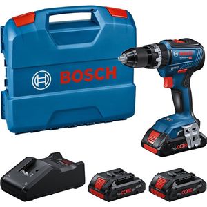 Bosch Professional GSB 18V-55 Accu klop-/schroefboormachine 18V ProCore 4.0Ah (3x) in L-Case - 0615A5002V