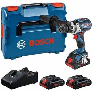 Bosch Professional 18V System GSB 18V-110 C accuschroefklopboormachine (max. koppel van 110 Nm, incl. 3 x 4,0 Ah ProCORE-accu, oplader GAL 18V-40, in L-BOXX)