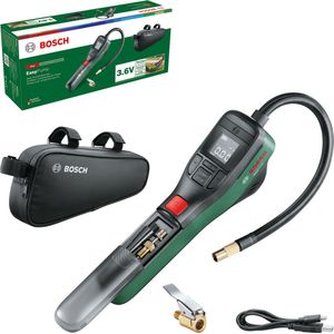 Bosch - EasyPump - Draagbare Bandenpomp - Katoenen Tas - USB Oplaadkabel