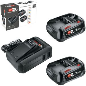 Bosch Starter Set 18V - 2 x 18V 2.5Ah Accu en AL 18V-44 Lader