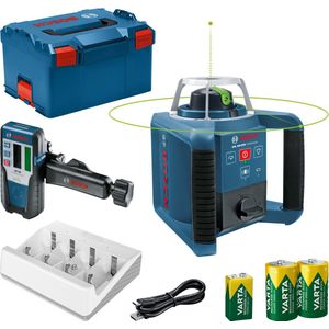 DeWALT DCE079D1G SET Roterende laser | 18 V 2,0 Ah | 76 m Groen Statief