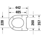 Duravit DuraStyle Basic WC-zitting 37.3x43x4.3cm met softclose Kunststof wit Glanzend 0020790000