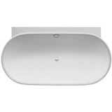 Duravit Luv half vrijstaand bad 180 x 95 cm mat wit