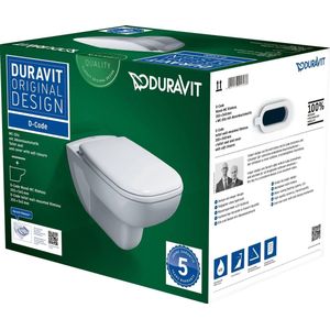 Duravit D-Code Toilet Set Hangend 359X545X410 Mm