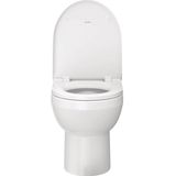 Duravit Wc-bril DuraStyle Basic, toiletdeksel van Urea-Duroplast, wc-deksel met roestvrijstalen scharnieren, wit