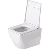 Duravit Viu WC-zitting 43.3x37.1x4.38cm compact met softclose met quickrelease Kunststof wit Glanzend 0021290000