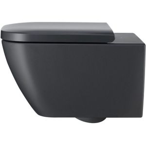 Duravit happy d.2 wandcloset 36.5x54x33.5 cm keramiek glanzend antraciet