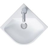 Duravit ME by Starck hoekfontein 1 kraangat met overloop 43.5x38cm mat wit 722433200 0722433200