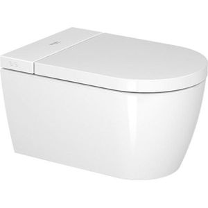 Duravit SensoWash Starck F Lite douchewc - 37.8x57.5cm - spoelrandloos - met closetzitting - glans wit 650001012004310