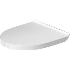 Duravit DuraStyle Basic WC-zitting 36.9x43.3x4.2cm compact met softclose met quickrelease Kunststof wit 0026190000