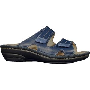 Rohde CREMONA dames, vrouwen, slippers, slippers, sandalen, zomerschoenen, vrijetijdsschoenen, blauw 50, 37 EU Breed