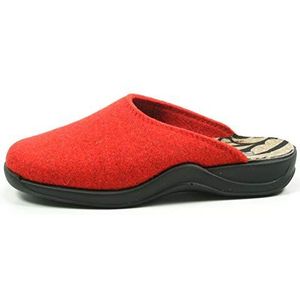 Rohde 2309 pantoffels voor vrouwen, grootte:40, kleur:Rood