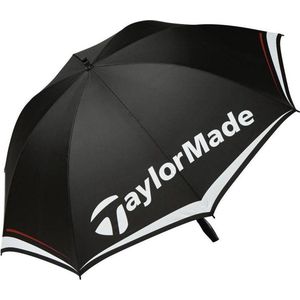 TaylorMade 60 Single Canopy Golfparaplu - Zwart Wit Grijs