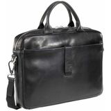 Joop! Loreto Pandion Koffer Leer 39 cm Laptop compartiment  zwart