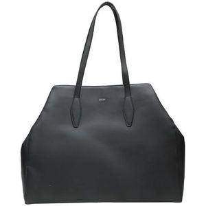 JOOP! Leren Schoudertas Sofisticato 1.0 Anela Shopper Black Zwart