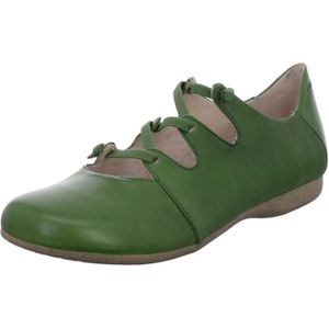 Josef Seibel - FIONA 04 - Dames Veterschoenen - Groen - Glad Leer - Rubber Zool