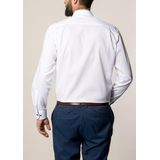 ETERNA - Overhemd - Wit - Katoen - Lange Mouwen - Oxford Weving